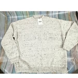 Sisters & Seekers Jumper Sweater NEW Cream Embossed Botox Size XL Knit